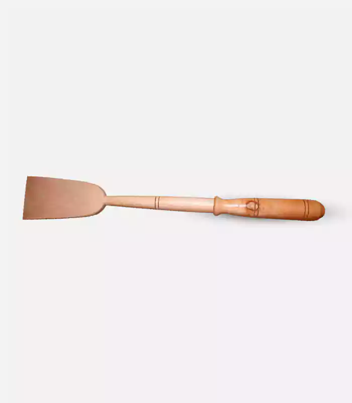 Wooden Flat Spoon 1 pieces kather khunt wide