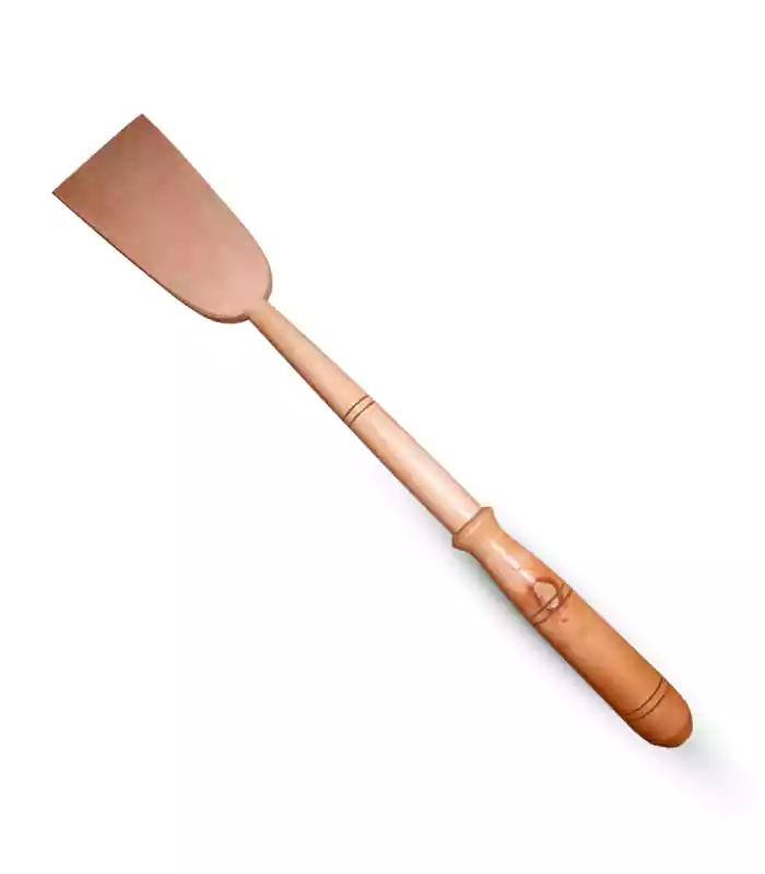 Wooden Flat Spoon 1 pieces kather khunti