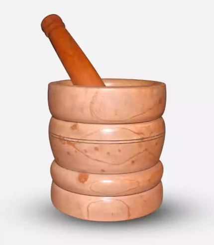 Wooden Haman Dista (6 inch) Mortar Pestle