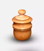 wooden jar 6 inch