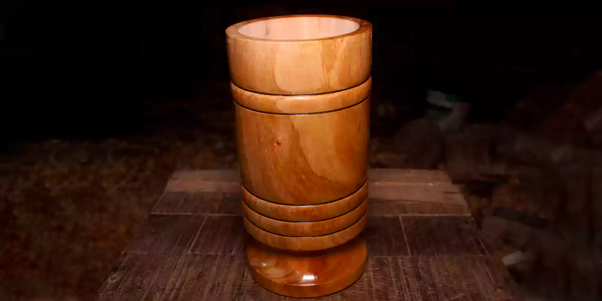 wooden spoon holder ডাইনিং টেবিলে চামুচ রাখার পাত্র